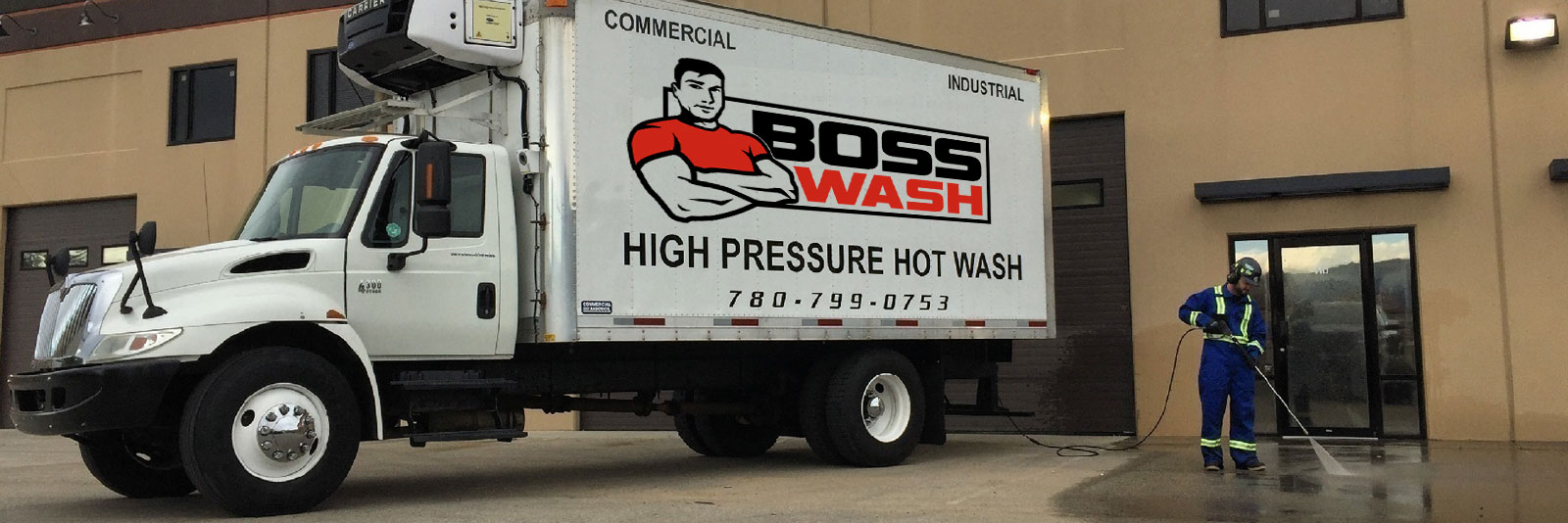 the BOSSWASH pressure washer truck